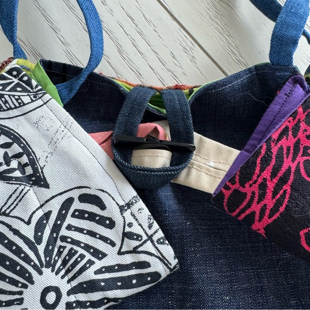 Multicolor Patchwork Tote Bag - image 6